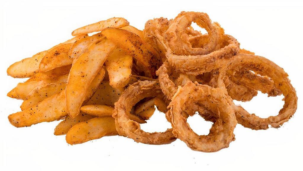 Fries & Rings · 600 cal.