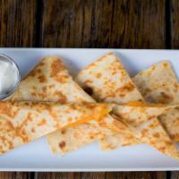 Kids' Cheese Quesadilla · Served with Sour Cream
