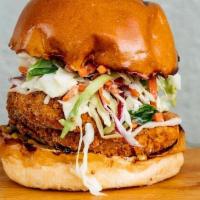 Southern Chicken Sandwich · Hand-battered chicken breast with our southern slaw.