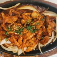 Chicken Bulgogi 🌶️ · Spicy Korean BBQ chicken. 불고기.