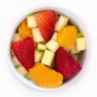 Fruit Salad · Seasonal fruit salad made with apples, blueberries, strawberries, and grapes. Fruits may cha...