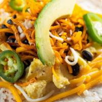 2 Herbivore Tacos · Egg, cheese, sweet potato, black beans, jalapenos, and avocado. Order comes with 2 tacos.