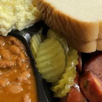 3 Meat Plate · Choice of three  meats served with 2 sides, sauce and bread