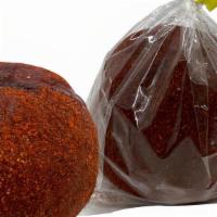 Manzana Con Chamoy · Apple covered in chamoy and chile Miguelito ONLY.