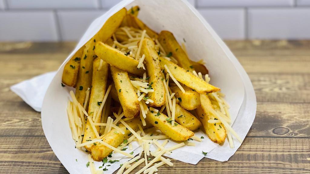 Fancy Fries · Parmesan cheese and truffle oil