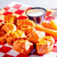Boneless Liberty Wings · Fresh, never frozen, hand-battered chicken, smothered in your choice of sauce or Parry’s hom...