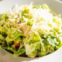 Kennedy Caesar (Large) · Romaine lettuce, Parmesan cheese and croutons, tossed in Caesar dressing.