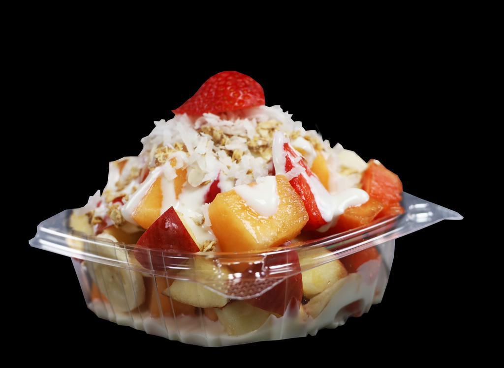 Bionico  · Yogurt / fruit 
Banana, strawberry, apples cantaloupe  and papaya