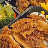 Grilled Chicken Cutlet Bento Box · Come with 1 Free Drink (Oolong/Black/Green Tea Pick One)