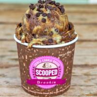 Brookie Full Pint · Our classic chocolate chip swirled with chocolate brownie batter. Cookie dough served in bul...