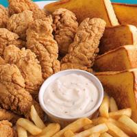 Family Meal · Perfect for the whole family.16 Chicken Strips or Steak Fingers, Fries, Gravy and Texas Toast