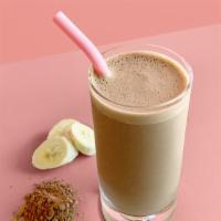 Peanut Power Chocolate · Vegetarian. Strawberries, banana, peanut butter, nutella, oat milk, chocolate protein.