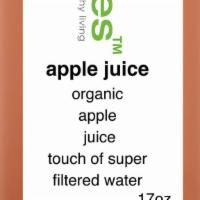 Apple Juice · 17 oz organic apple juice, lemon, touch of filtered water.