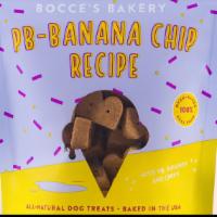 Pb - Banana Chip · Oat Flour, Peanut Butter, Coconut Glycerin, Rolled Oats, Molasses, Flaxseed, Banana, Carob C...