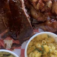 Two Meat · Customers can choose from the following option, brisket, pulled pork, pork ribs  jalapeño ch...