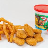 Kids Chicken Nuggets (8Pcs) · Includes small french fries, drink, and toy.