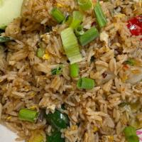 Hot Basil Fried Rice · Medium hot. Spicy fried rice with basil, bell peppers, broccoli, egg, and onions.