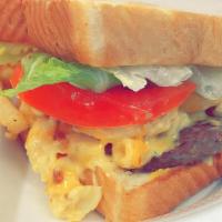 #4 Scoota Mac & Cheese Burger (Meal) · Scoota's Famous Mac & Cheese Mixed With our Southern Beef burger