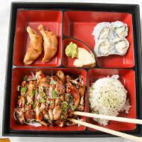 Chicken Teriyaki · Served with miso soup and salad. consuming raw or undercooked meats poultry seafood shellfis...