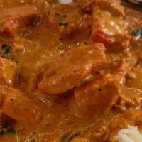 Tikka Masala · Mild and creamy.  Cooked in special creamy tomato sauce and herbs.