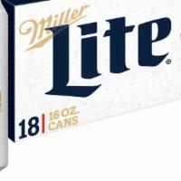 Miller Lite  | 18-Pack, Cans · 12 FL OZ