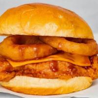 Southwest Bbq · Honey BBQ Chicken Topped w/ American Cheese & Onion Rings. (840-920 Cal.