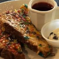 French Toast Fruity Pebble. · 