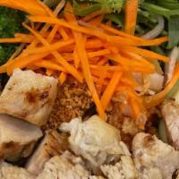 Grilled Lemongrass Chicken (White Meat) · Choose your carbs from: white rice brown rice veggie fried rice steam vermicelli rice noodle...
