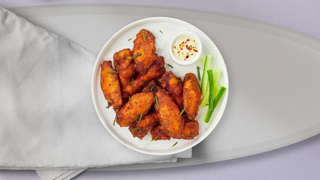 Classic Wings · Fresh chicken wings breaded and fried until golden brown.