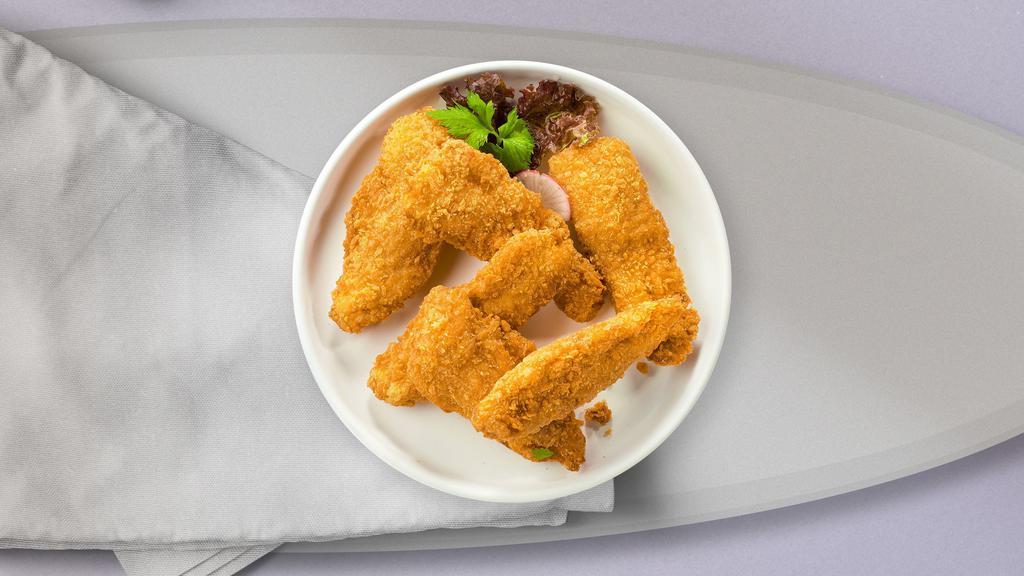 Classic Tenders · Chicken tenders breaded and fried until golden brown. Served with your choice of dipping sauce.