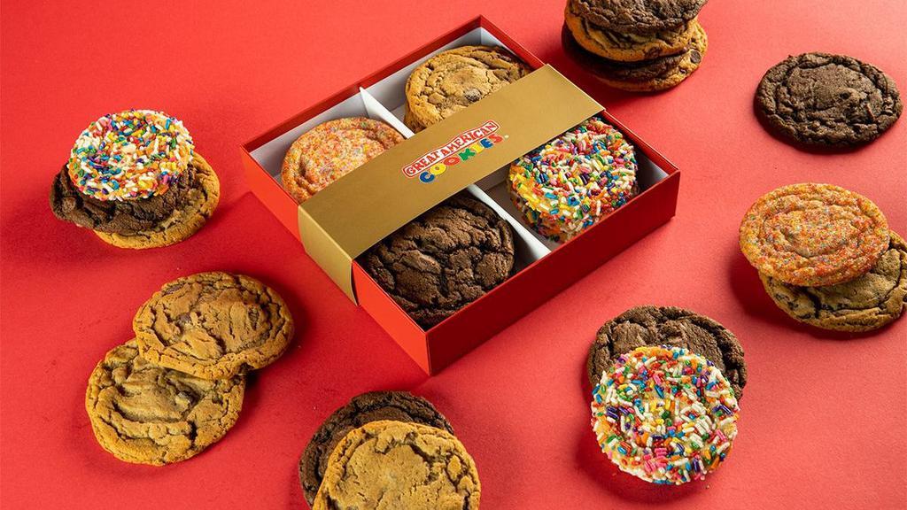 12 Assorted Regular Cookie Box · An assorted dozen of our cookies packaged perfectly for a Birthday. 12 servings.