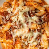 Baked Ziti With Italian Beef Sausage · So deliciously cooked to perfection and you can almost taste it. Gluten-free brown rice penn...