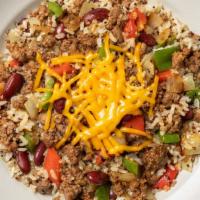 Bison Quinoa Bowl With Peppers & Onions · A favorite of snap regulars. This hearty bison hash is made better for you with a base of or...