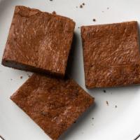 Brownie · Vegetarian, milk-free, and gluten-free. Wholesome and gluten-free but still very much a genu...