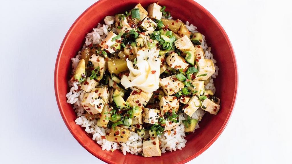 Build Your Own Tofu Poke Bowl · Sushi grade Tofu with your choice of base, pairings, dressing & toppings.