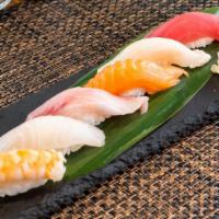 Sushi Appetizer · (6) Pieces of assorted raw fish (chef’s choice) served unrolled over rice.
We use soft-boile...
