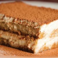 Russo'S Tiramisu · House-made with ladyfingers soaked in espresso and Kahlua, layered with fresh mascarpone che...