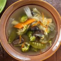 Fresh Harvest Soup · Sauteed vegetable medley with a rich broth.