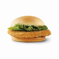 Crispy Chicken Sandwich · Juicy white meat, lightly breaded and seasoned, topped with crisp lettuce, and mayo. More th...