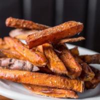 Sweet Potato Fries · Hand-cut and seasoned to perfection