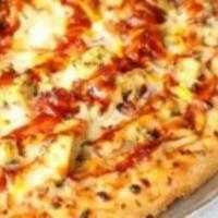 Maria'S Bbq Chicken Small · Roasted chicken, red onions, Cheddar, and Mozzarella cheese, and bacon. Gluten-free option f...