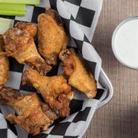 Wings · Served with celery and choice of blue cheese or buttermilk ranch.