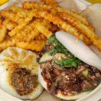 Pork Combo · Juicy Pork Bao, Pork Belly Guabao, Szechuan Fries, served with Spicy Mayo.
Pork Belly Guabao...