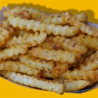 (S) Szechuan Fries · Fries tossed in five spice seasoning, garlic puree, and chili oil.
Served with Spicy Mayo.
V...