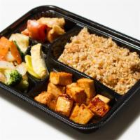 Tofu Bowl · Hibachi Tofu, Stirfried Veggie, Your Choice of Rice (Steamed or Fried Rice(95 cents)).