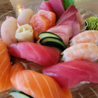 Sushi (8Pc) + Sashimi (8Pc) Combo · Sushi: Tuna (2), Salmon (2),Red Snapper (2), Shrimp (2) Sashimi: Tuna (2), Salmon (2),
Red S...