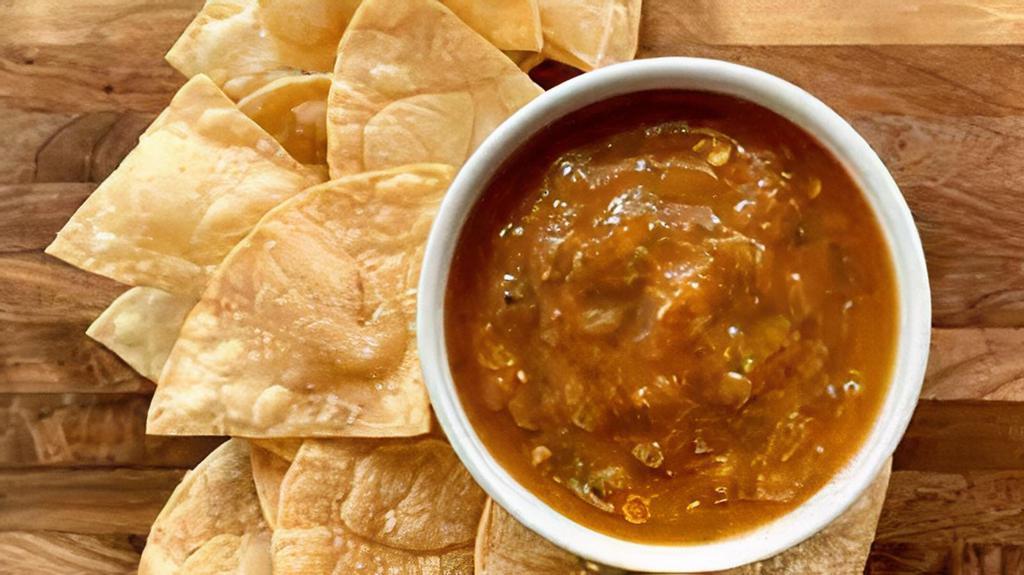 Homemade Salsa And Chips · Our fresh salsa with crispy corn tortilla chips