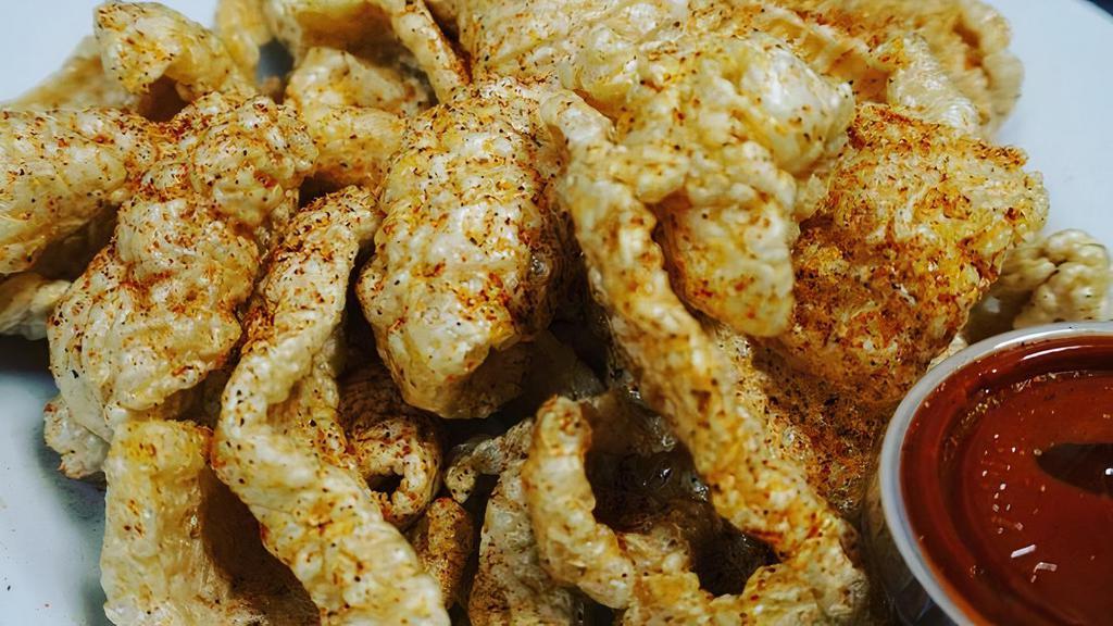 Chicharrones · PORK CRACKLINGS!
Pork skin done right, bar food our way! Fluffy and fresh, careful they still might be cracking. Salsa and limes, that’s all you need!