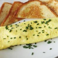 Les Omelettes · pick 3 of the following toppings, extra topping at $0.50 cents/item