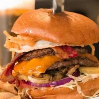 Build Your Own Burger · 8oz Wagyu beef patty, topped with your choice of cheese, lettuce, tomatoes, red onions and p...
